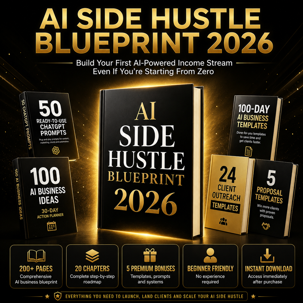 AI Side Hustle Blueprint 2026