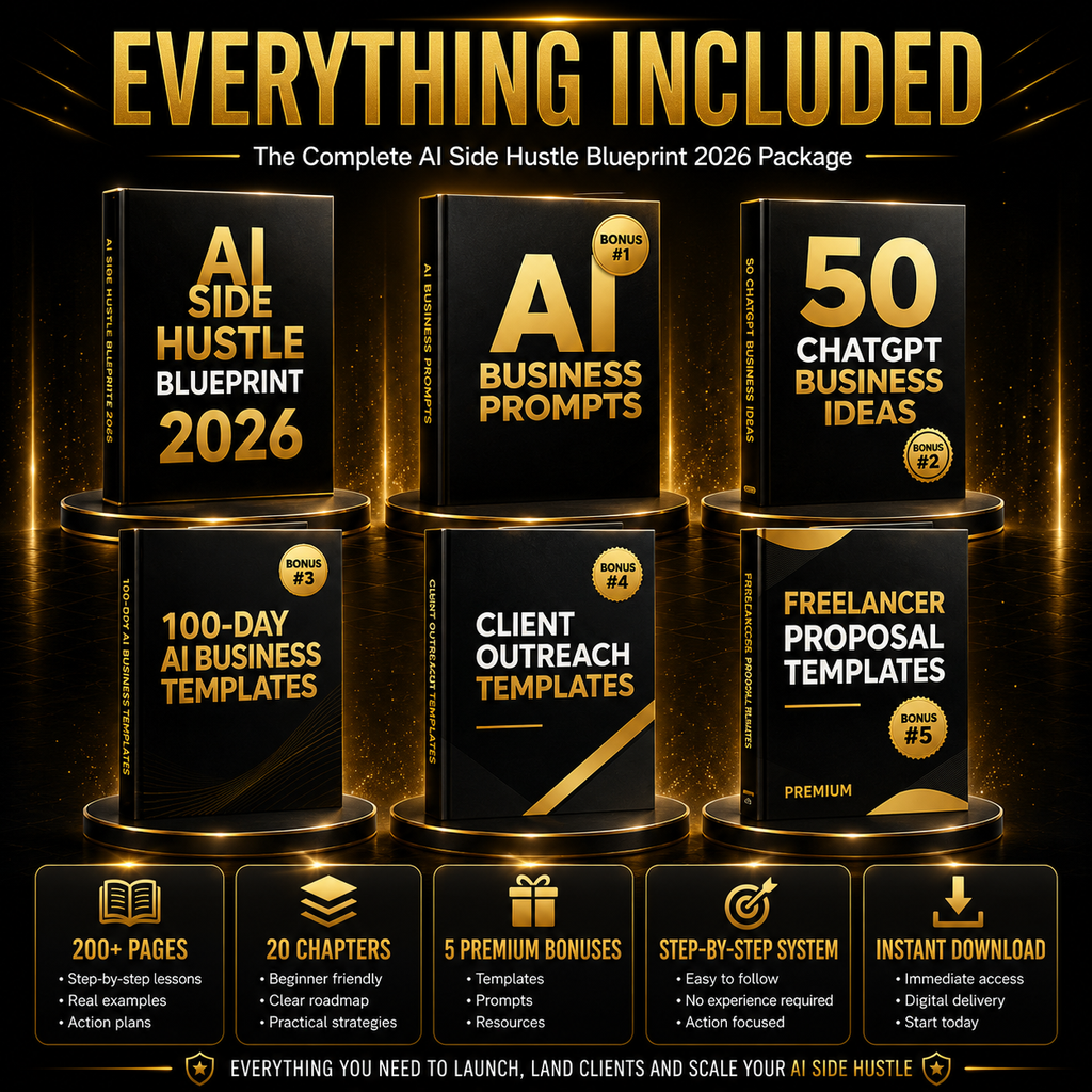 AI Side Hustle Blueprint 2026